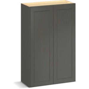 RELIABILT Parkstone II Wall Cabinet, Slate Stained, 27" W, 2 Doors, Fully Assembled - 641456 | Lowe's Pro Supply